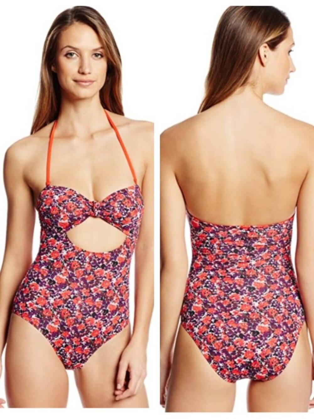 BCBGeneration cutout one pies swimsuit S